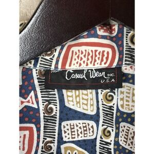 Casual Wear Mens Large Shirt Blue Hawaiian Aloha Tropical USA